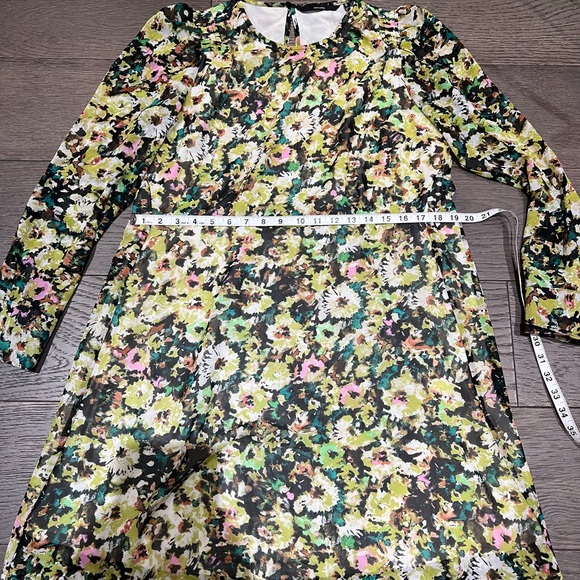 Womens Vero Moda mini skater floral dress sz L - Picture 7 of 12